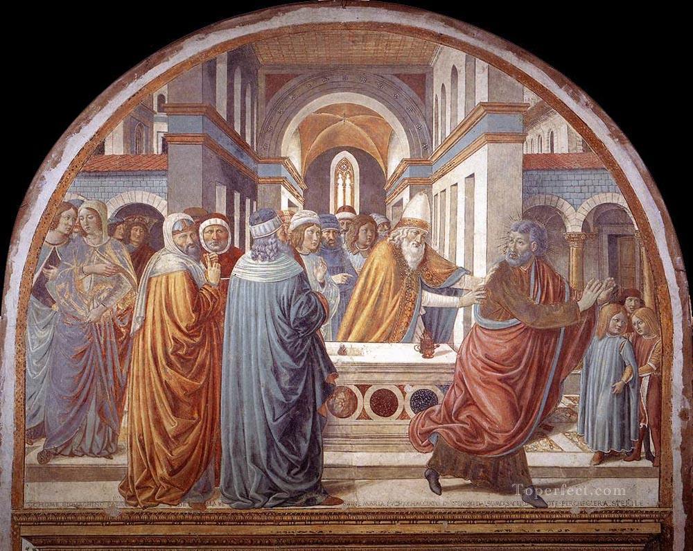 Expulsion of Joachim from the Temple Benozzo Gozzoli Oil Paintings